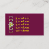 Dubbele Infinity BiColor Frangipani Visitekaartje (Achterkant)