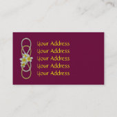 Dubbele Infinity BiColor Frangipani Visitekaartje (Achterkant)