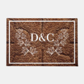 Dubbele Initiaal Custom Deurmat (Voorkant)