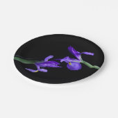 Dubbele iris ronde papieren Borden Bordje (Gekanteld)