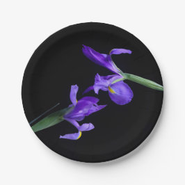 Dubbele iris ronde papieren Borden Papieren Bordje