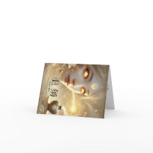 Dubbele jaarlijkse feestkaart