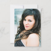 Dubbele Jonge/Oude Foto Vrouwelijke 30ste Verjaard Kaart (Achterkant)