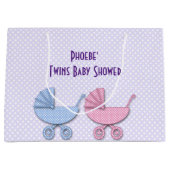 dubbele jongen en meisjespoka dots large cadeautasje (Voorkant)