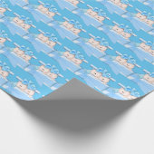 Dubbele jongens in cadeaus die papier rapen (Hoek)