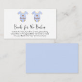 Dubbele jongens voor Baby shower Informatiekaartje (Voorkant / Achterkant)