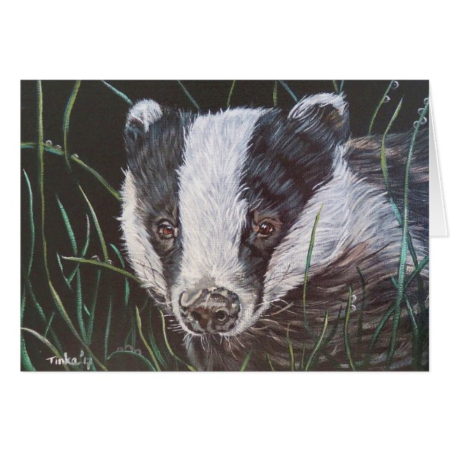 Dubbele kaart Das. (Voorkant Horizontaal)