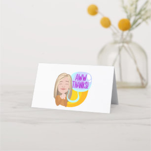 Dubbele kaart klantenkaartje