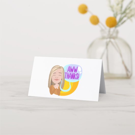 Dubbele kaart klantenkaartje (Voorkant)