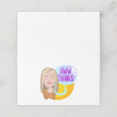 Dubbele kaart klantenkaartje (Buitenkant ongevouwen)