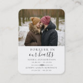 Dubbele Kaart voor het Herdenkingsgebed van de Fot Visitekaartje (Voorkant)