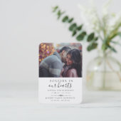 Dubbele Kaart voor het Herdenkingsgebed van de Fot Visitekaartje (Staand voorkant)