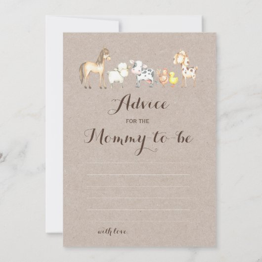 Dubbele kant- 2 Baby shower spelletjes- Hoe oud |  Kaart (Achterkant)