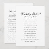 Dubbele kant - 2 Bruidsdouche Spellen (Voorkant / Achterkant)