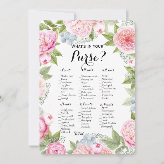 Dubbele kant - 2 Bruidsdouche Spelletjes Tas | Wen Kaart (Voorkant)