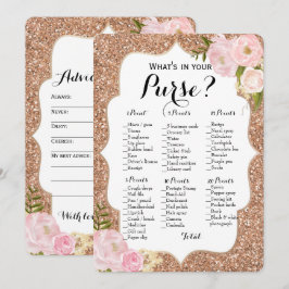 Dubbele kant - 2 Bruidsdouche Spelletjes Tas | Wen Kaart