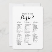 Dubbele kant - 2 Bruidsfeest Spelletjes Tas | Wens Kaart (Voorkant)