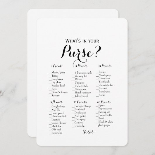 Dubbele kant - 2 Bruiloft spelletjes Tas | Wensen Kaart (Voorkant / Achterkant)