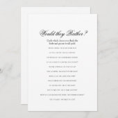 Dubbele kant - 2 Bruiloftsspellen (Voorkant / Achterkant)