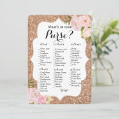 Dubbele kant - 2 Bruiloftsspelletjes Tas | Wensen Kaart (Staand voorkant)