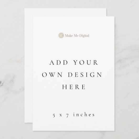 DUBBELE KANT 5x7 inch bruiloft programma / menu's (Voorkant / Achterkant)