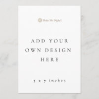 DUBBELE KANT 5x7 inch bruiloft programma / menu's