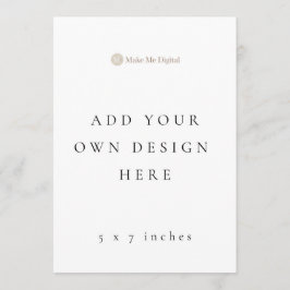 DUBBELE KANT 5x7 inch bruiloft programma / menu's