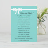 Dubbele kant Aqua & Strikken Bruidsfeest Spelletje (Staand voorkant)