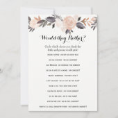 Dubbele Kant Bruidsdouche Spellen- Bruidegom Zegt| (Voorkant)