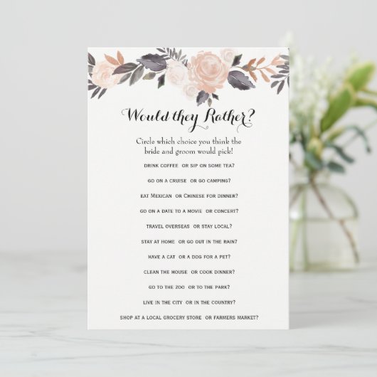 Dubbele Kant Bruidsdouche Spellen- Bruidegom Zegt| (Staand voorkant)