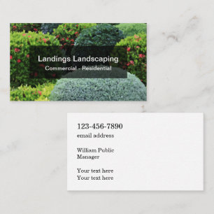 Dubbele Kant Landschapsarchitectuur Visitekaartjes
