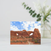 Dubbele kerken, nationaal park Arches, Utah Briefkaart (Staand voorkant)