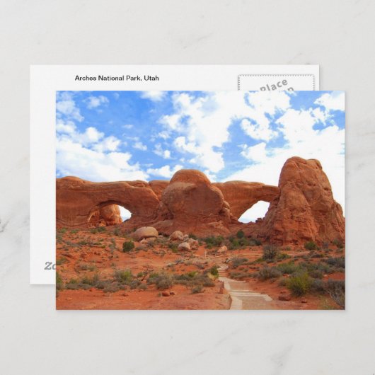 Dubbele kerken, nationaal park Arches, Utah Briefkaart (Voorkant / Achterkant)