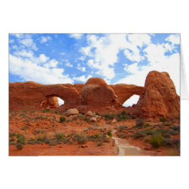 Dubbele kerken, nationaal park Arches, Utah, Kaart