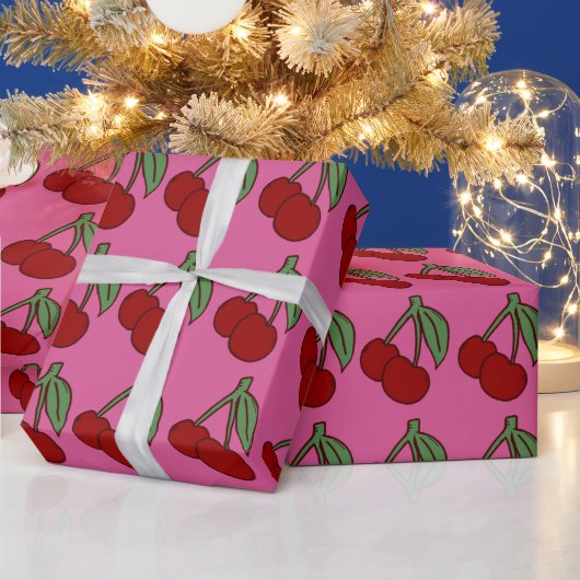 Dubbele Kers Cadeaupapier (Feestdagen)