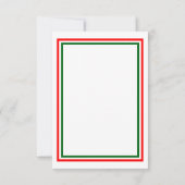 Dubbele Kerst Trim - 3x5 Trouw Uitnodiging (Achterkant)