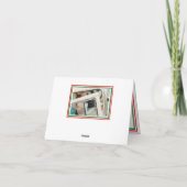 Dubbele Kerst Trim - Dankkaart Bedankkaart (Achterkant)