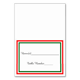 Dubbele Kerst Trim - Escortkaart Kaart