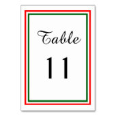 Dubbele Kerst Trim - Tafelkaart Kaart (Achterkant)
