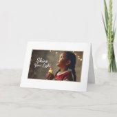 Dubbele kerst wenskaart kaart (Voorkant)