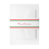 Dubbele kerstavond - Band uit België Uitnodigingen Wikkel (Voorkant Voorbeeld)