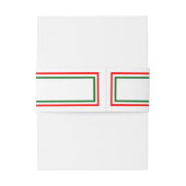 Dubbele kerstavond - Band uit België Uitnodigingen Wikkel (Achterkant Voorbeeld)