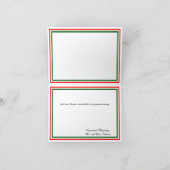 Dubbele Kerstmis Trim - Bedankkaart (Binnen)