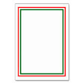 Dubbele kersttrim - Ontvangkaart Kaart (Achterkant)