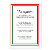 Dubbele kersttrim - Ontvangkaart Kaart (Voorkant)