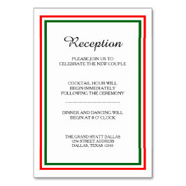 Dubbele kersttrim - Ontvangkaart Kaart