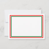 Dubbele Kersttrim-Receptie Uitnodiging (Achterkant)