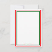 Dubbele kerstversiering -3x5 Kerstfeest uitnodigen Kaart (Achterkant)