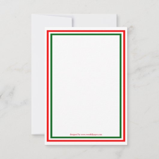 Dubbele kerstversiering -3x5 Kerstfeest uitnodigen Kaart (Achterkant)