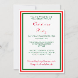 Dubbele kerstversiering -5x7 Kerstfeest uitnodigen Kaart